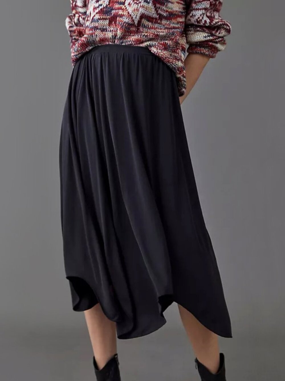 Amadi | Ellen Asymmetrical Midi Skirt | NWT - Picture 3 of 6